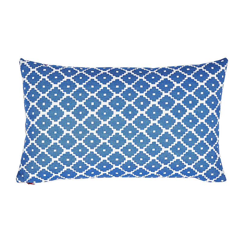 Ziggurat Pillow Blue & Red