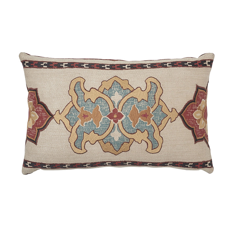 Temara Embroidered Pillow Spice