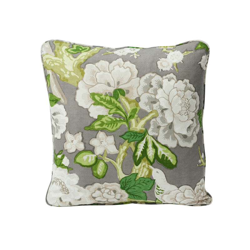 Bermuda Blossoms Pillow Slate