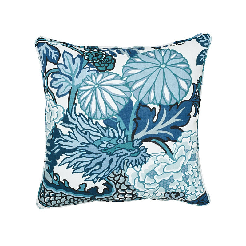 Chiang Mai Dragon I/O Pillow China Blue