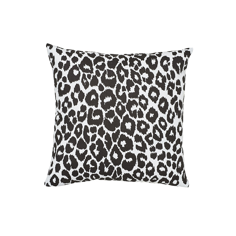 Iconic Leopard I/O Pillow Graphite