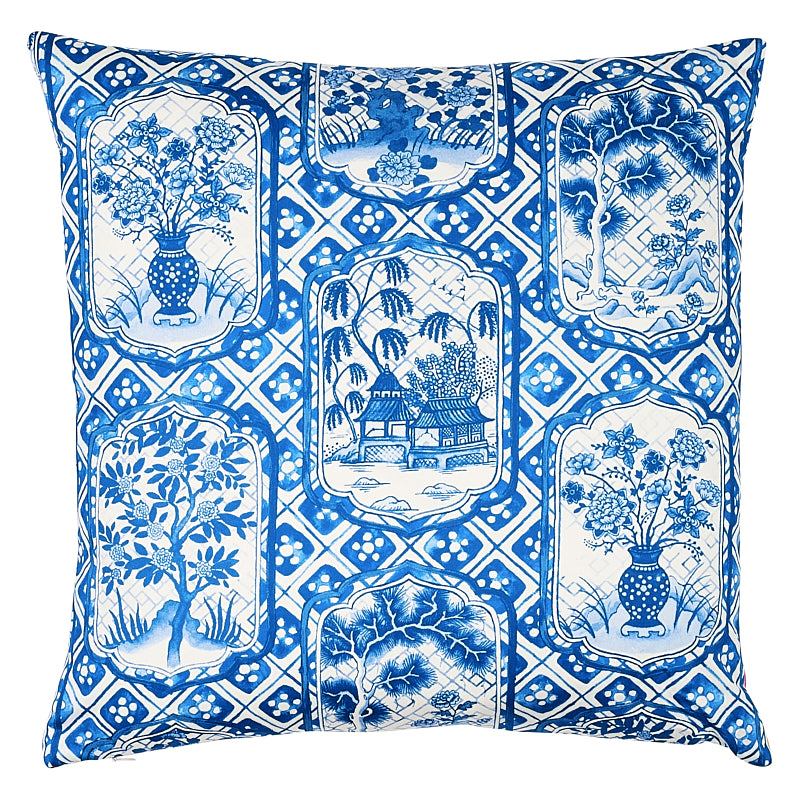 Ting Ting & Bodhi Tree Pillow Blue & Pink