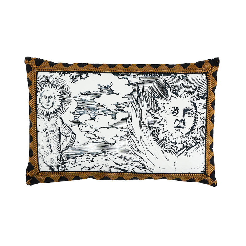 Tim Tim & Modern Toile Pillow Black