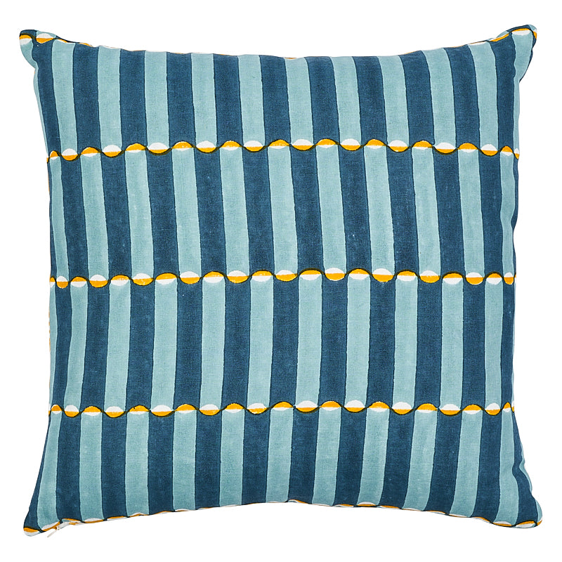 Pattee & Luna Pillow Tumeric & Blue