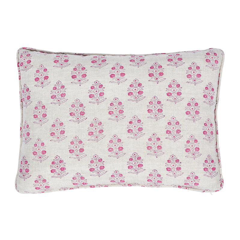 Aditi Block Print Pillow Pink