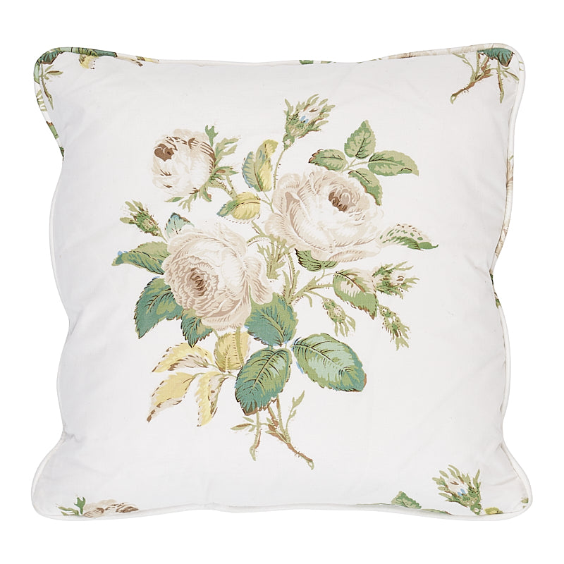 Loudon Rose Pillow Ivory