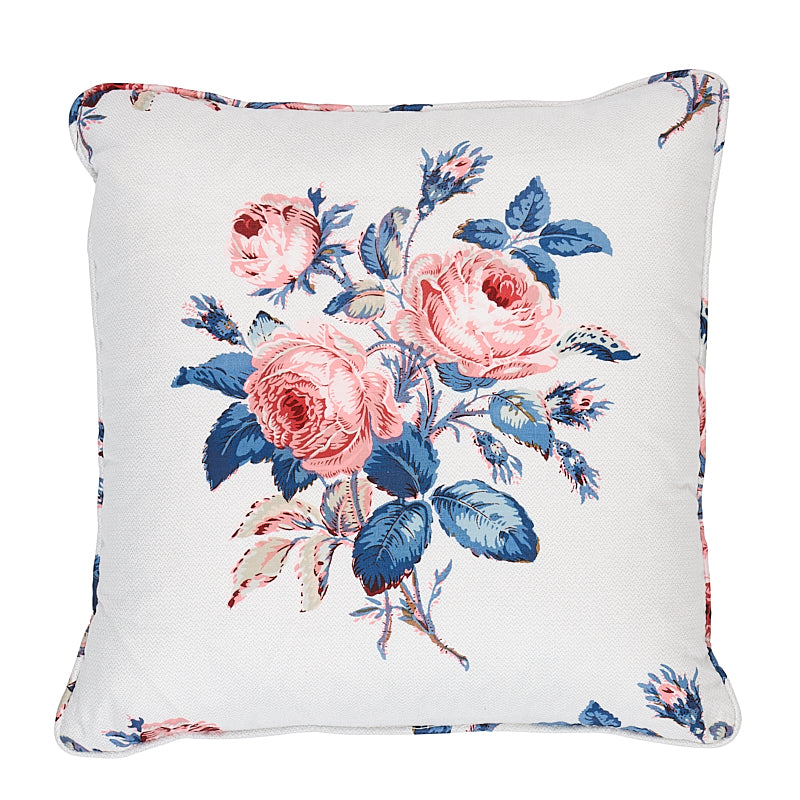 Loudon Rose Pillow Rose & Blue