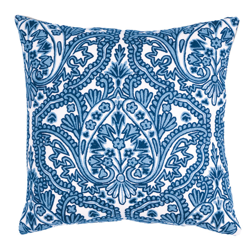 Claremont Crewel Pillow Delft