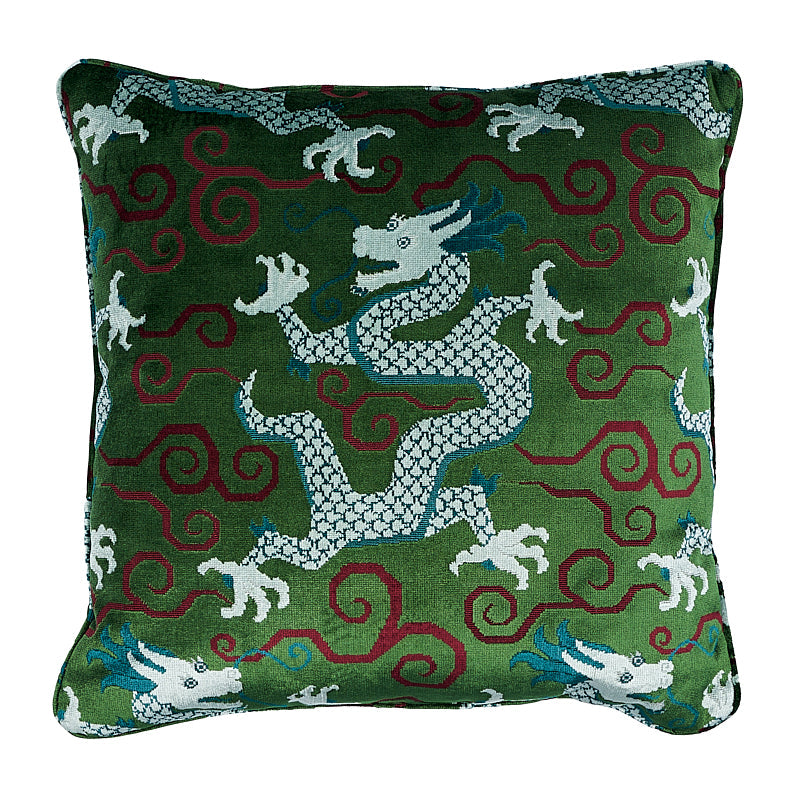 Bixi Velvet 22" Pillow Emerald