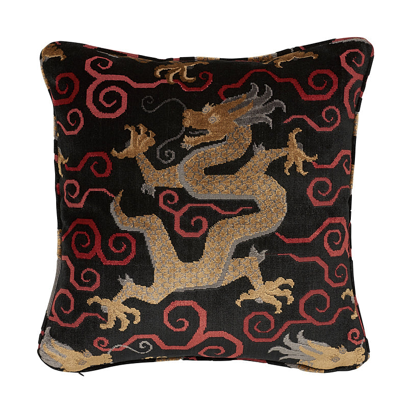 Bixi Velvet Pillow Onyx