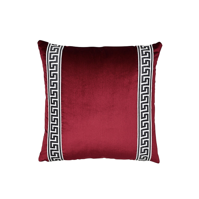 Etienne Silk Greek Key Pillow Port