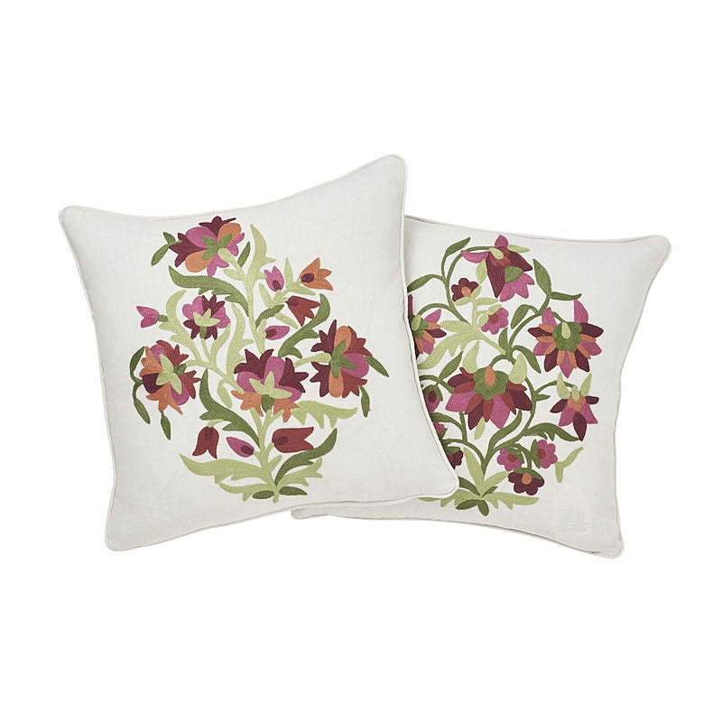 Antalya Medallion Pillow Pair Garnet