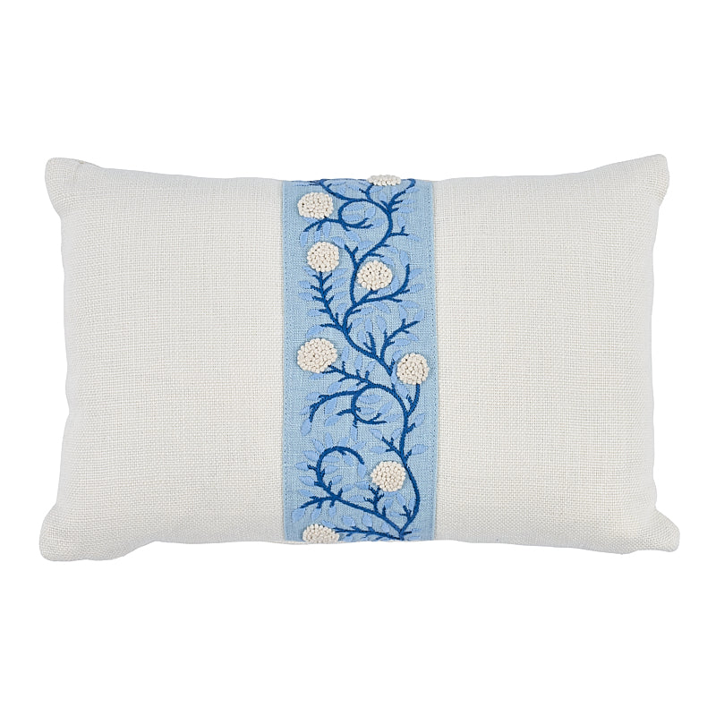 Ashoka Pillow Ivory & Blue