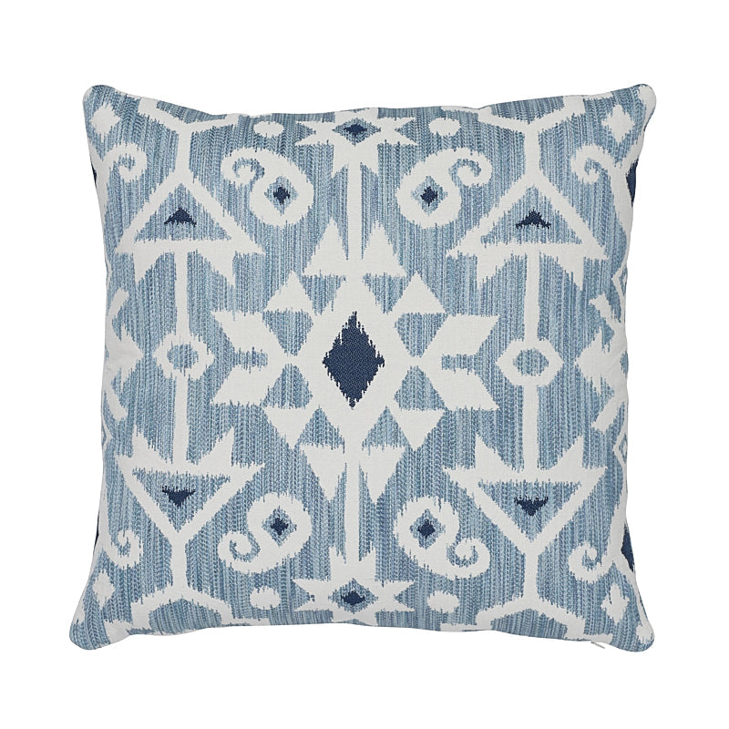 Crusoe Ikat Pillow Sky