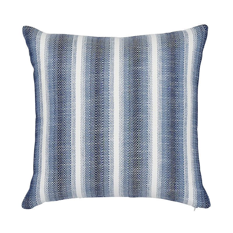 Colada Stripe I/O Pillow Blue & White