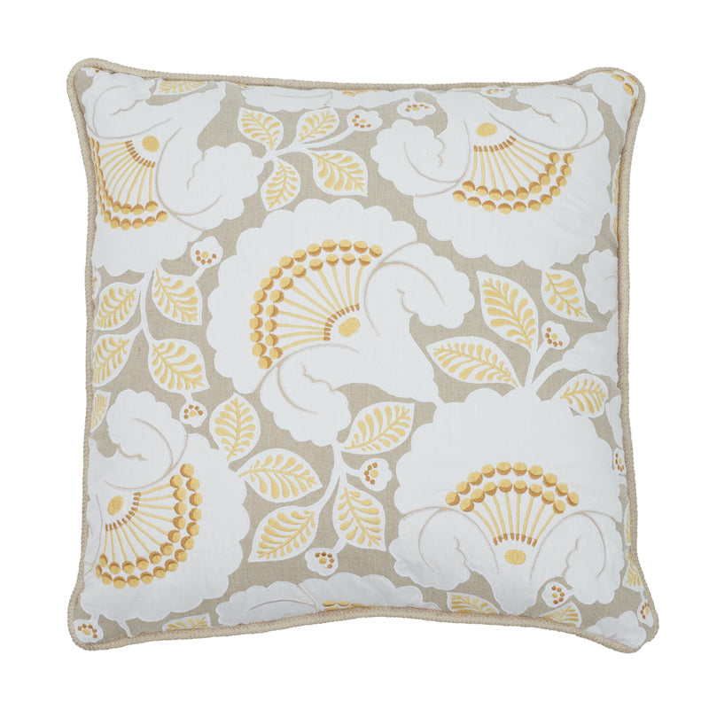 Jackie Applique Pillow Natural