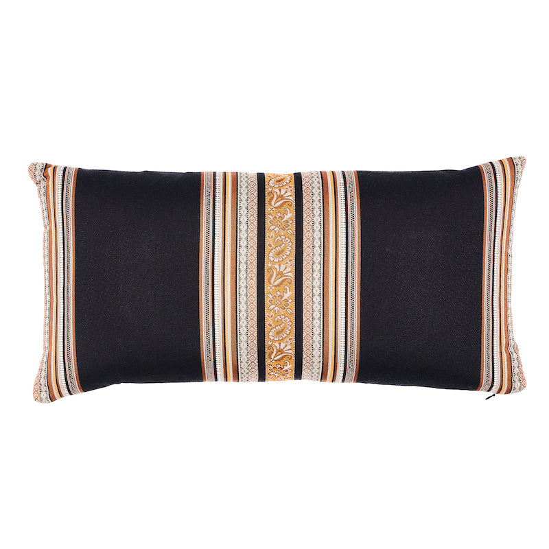 Markova Stripe Pillow Black