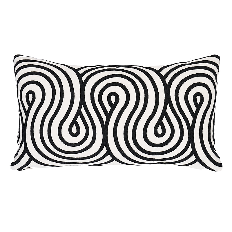 Giraldi Embroidery Pillow Black