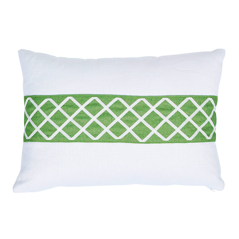 Zella Pillow Green & White