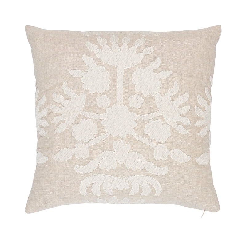 Cybele Embroidery Pillow Natural