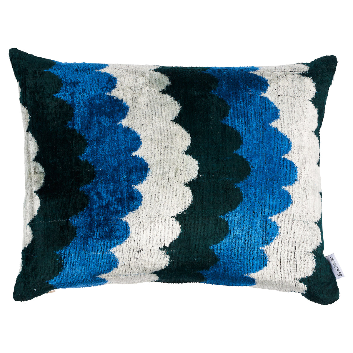 Samsun Silk Velvet Pillow Blue & Green