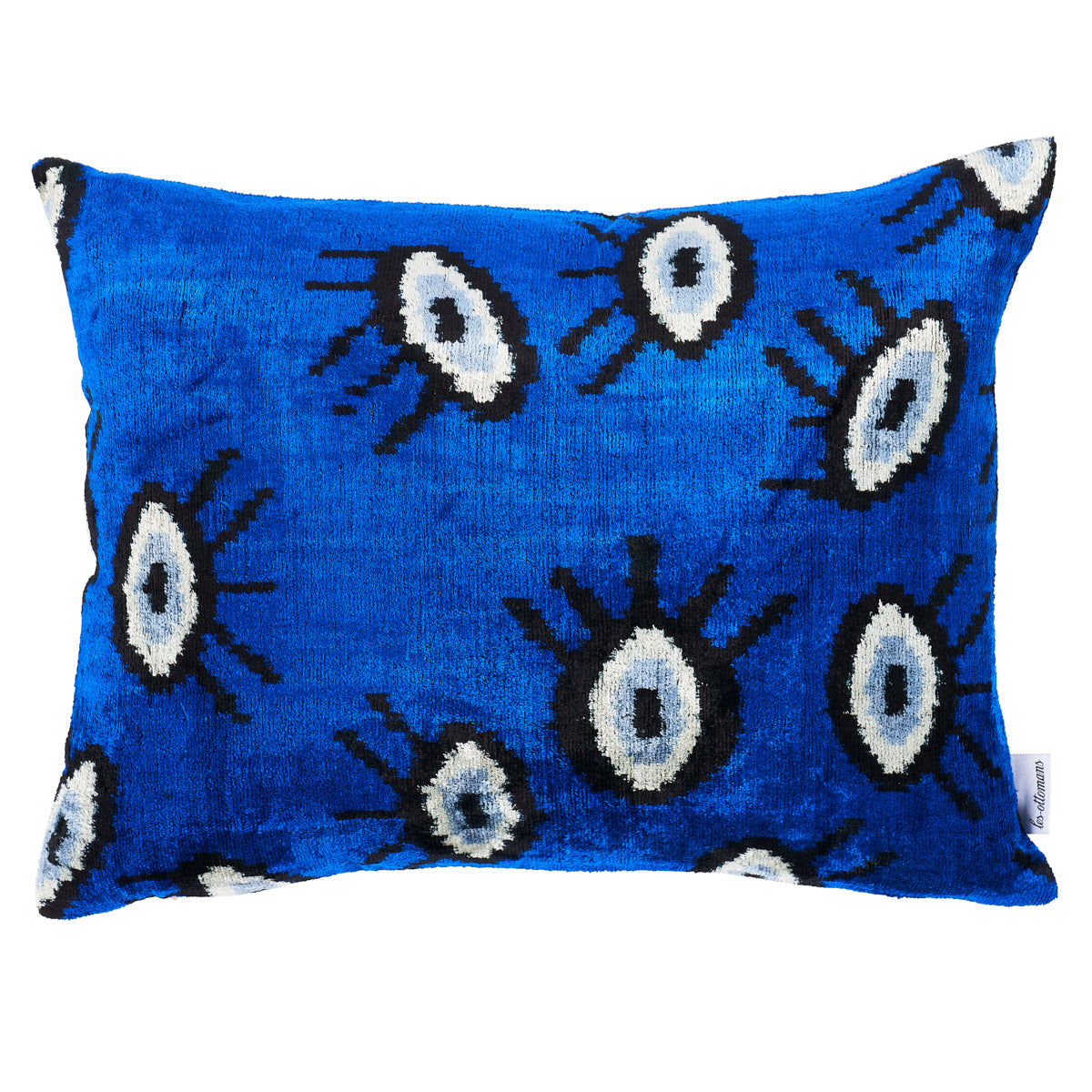 Bodrum Silk Velvet Pillow Indigo