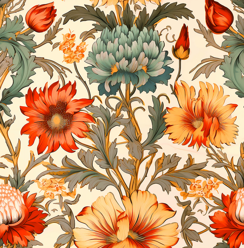 Rosemont Orange Fabric