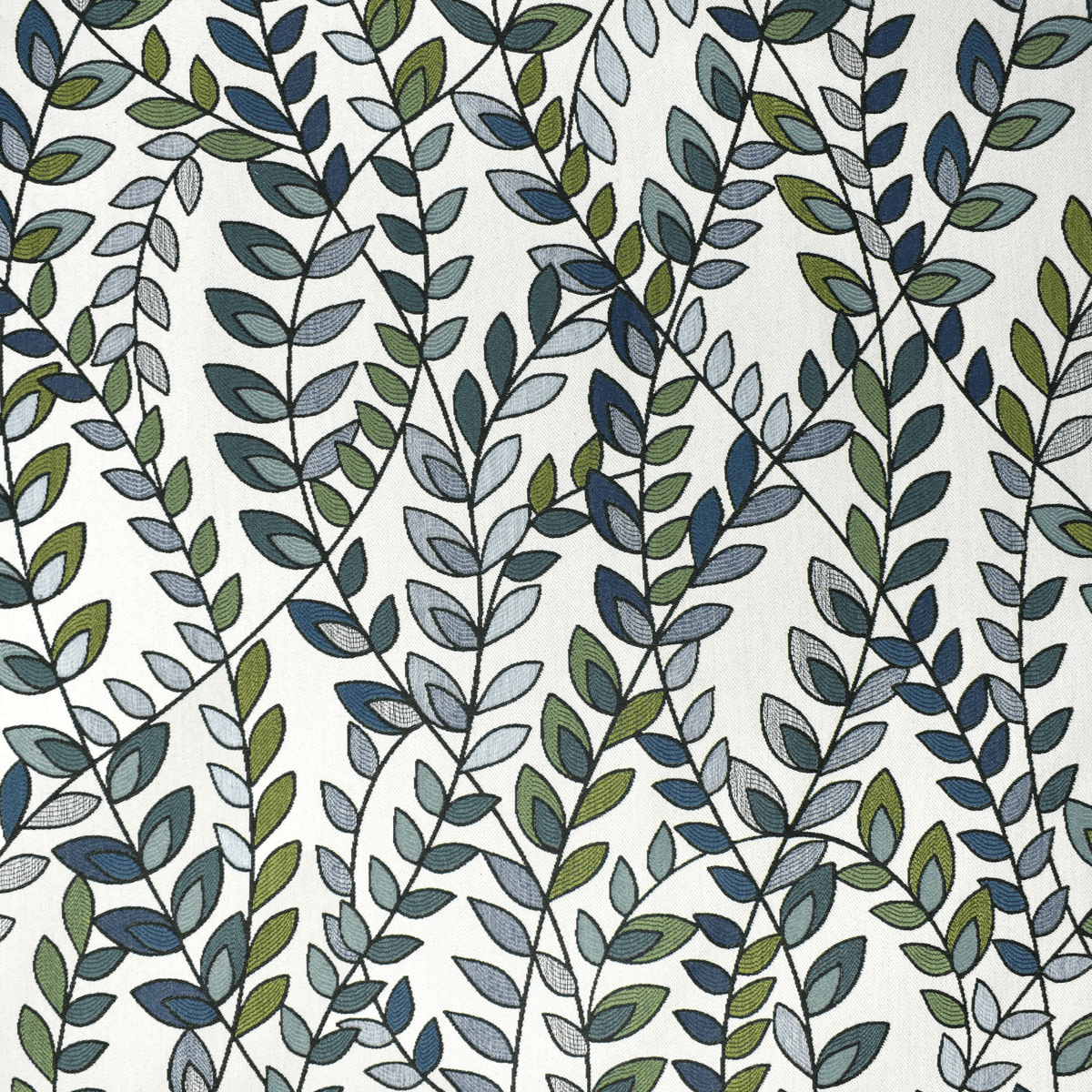 Creeping Vine F2285 Sea - Atlanta Fabrics